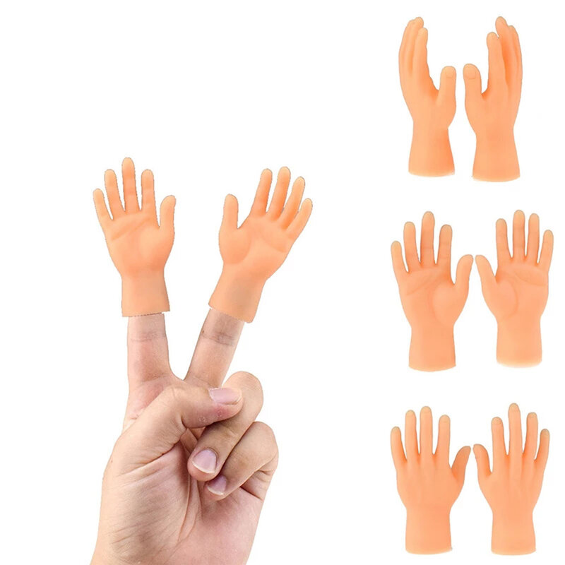 الكرتون مضحك إصبع الأيدي مجموعة الإبداعية ألعاب تلبس في الأصابع من اللعب حول نموذج اليد الصغيرة هالوين دمى هدايا اليد فنجر الدمى