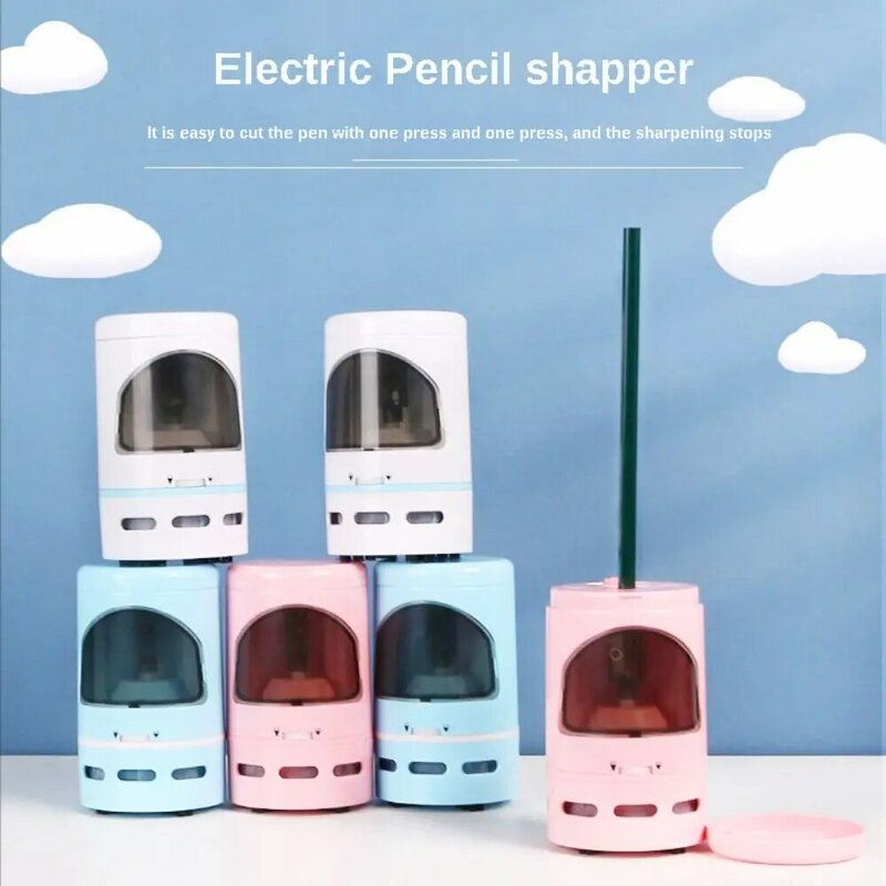 Supplies Stationery Office Home Desktop Dust Cleaner Mini Vacuum Cleaner 2 in 1 Electric Auto Pencil Sharpener Crumbs Cleaner