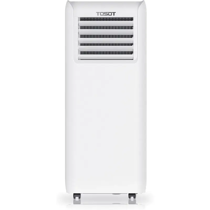 8,000 BTU Air Conditioner Easier to Install, Quiet and 3-in-1 Portable AC, Dehumidifier, Fan for Rooms Up to 250 sq ft, White