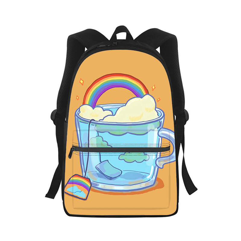 Mochila con estampado 3D de dibujos animados para hombre y mujer, bolso escolar para estudiantes, mochila para ordenador portátil, bolso de hombro de viaje para niños