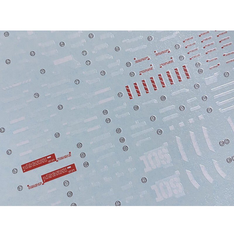 Model Stickers Waterglijstickers Gereedschap Voor 1/100 Mg Sinanju Ver.Ka/Ova Fluorescerende Sticker Modellen Speelgoed Accessoires