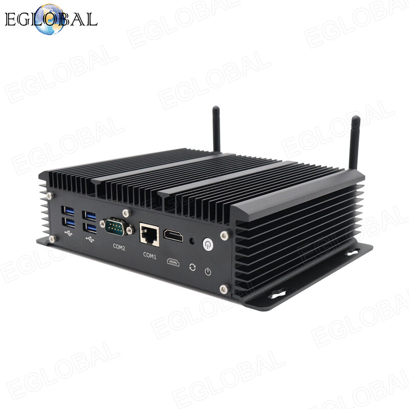 EGLOBAL 10. Bez wentylatora Mini PC 32G RAM 512G SSD komputer stacjonarny Firewall VPN Soft Router 6 LAN przemysłowy cienki komputer kliencki