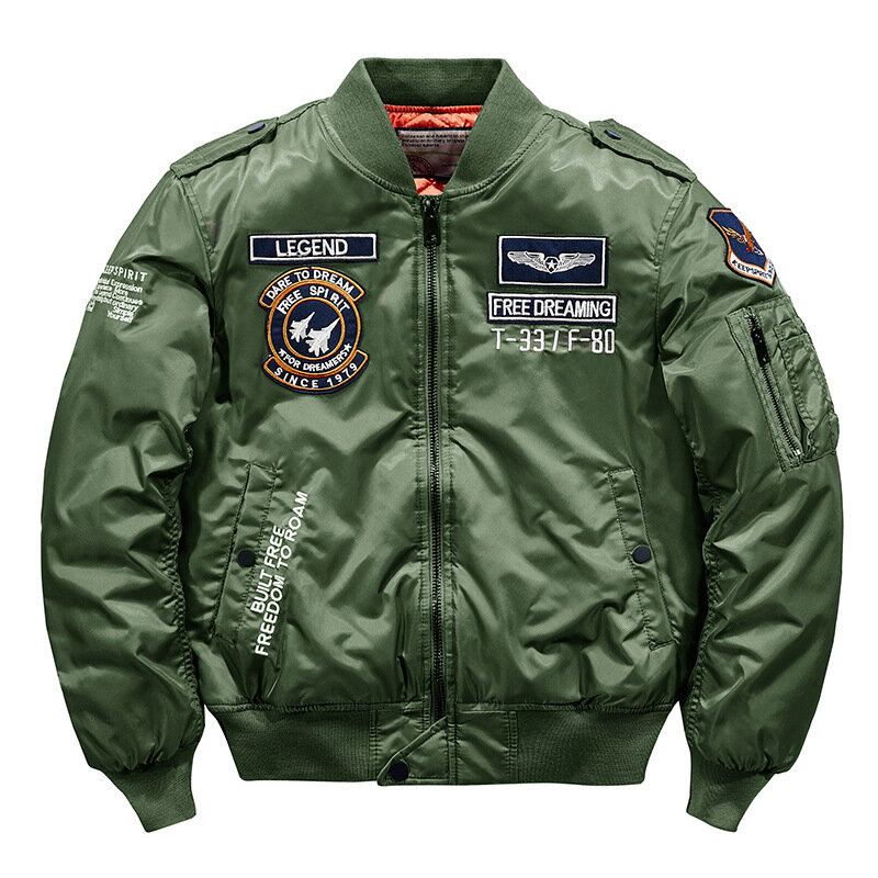 Мужская зимняя утепленная куртка в стиле хип-хоп, мотоциклетная куртка-Авиатор Ma-1, хлопковая пуховая парка, мужские бейсбольные куртки-бомберы, женская