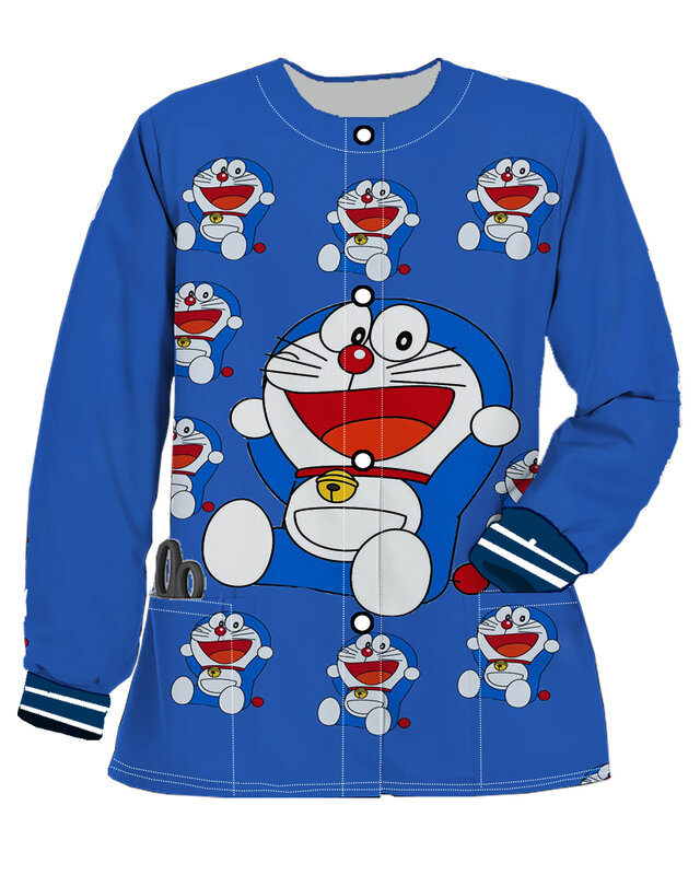 Mulheres Harajuku Button Sweatshirts, Enfermeira Cardigan, Cheap Pocket Clothing, Ofertas de Frete Grátis, Coréia Japonês Y2K, 2023, Outono