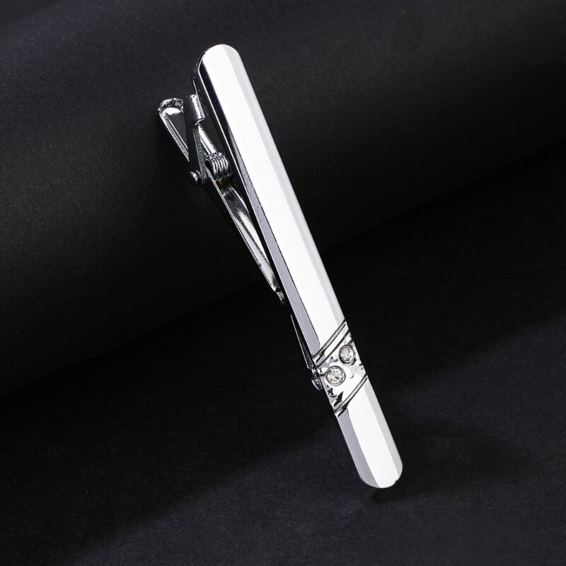 Professional Silver Tone Tie Clip to Fit Various Tie Widths Great for Fashion Business Individuals Drop Shipping