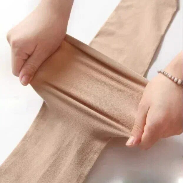 Meia-calça de veludo espessa para mulheres, calças justas de cintura alta, leggings elásticas quentes, monocromáticas, femininas, inverno, 1, 2 pares