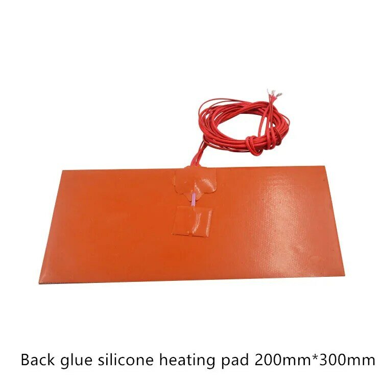 Link-almofada do aquecimento do silicone do CNC para a impressora 3D, cama do calor, 200mm x 300mm