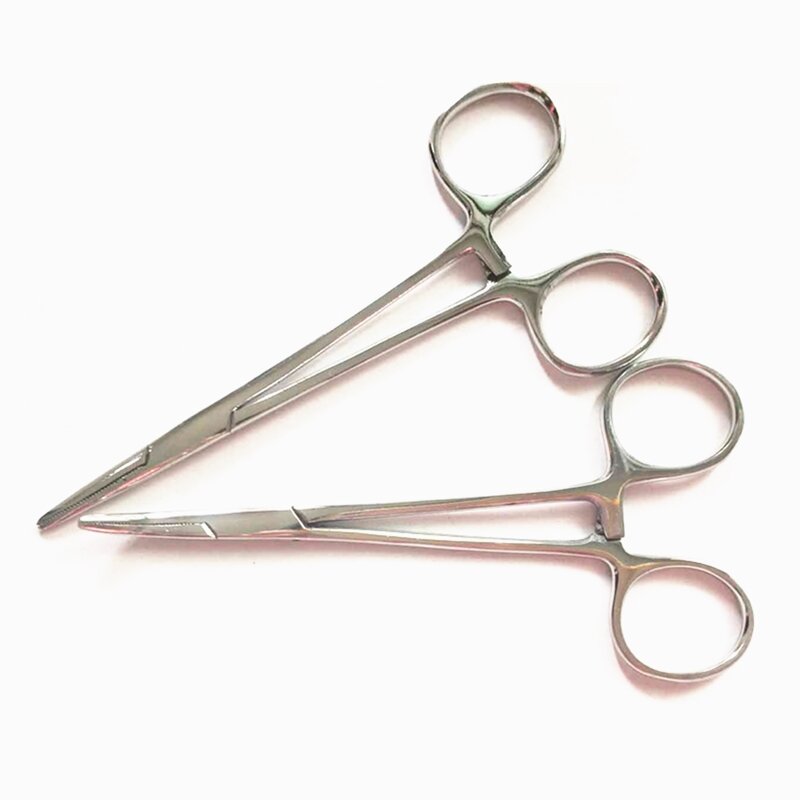 Stainless Steel Fishing Plier Scissor Line Cutter Hook Forceps Tackle Curved Tip Clamps  Tools Remover shovels & rope