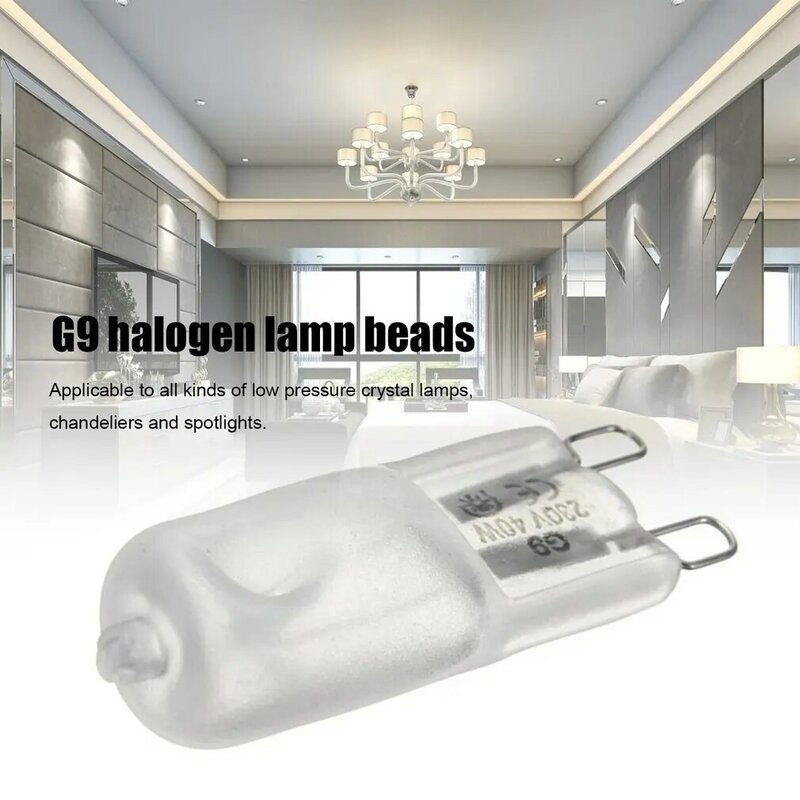 1 Pc G9 lampadina alogena Super Bright 230V 40W 3000K bianco caldo per interni trasparente alogena G9 lampada luci a risparmio energetico