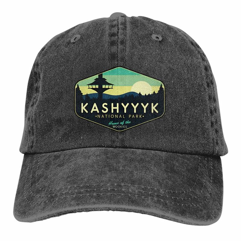 قبعة بيسبول الحديقة الوطنية للجنسين kashyyk ، قبعات مغسولة بالأسى كلاسيكية ، أغطية رأس قابلة للتعديل ، بضائع