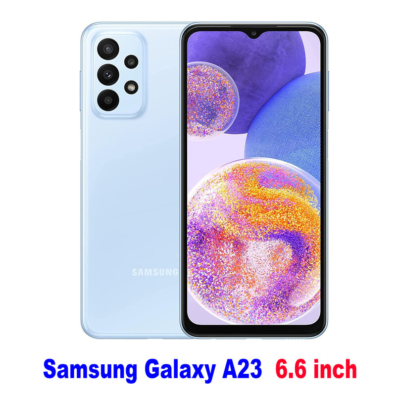 2/4 шт. высококачественное алюминиевое закаленное стекло для Samsung Galaxy A23 Защитная стеклянная пленка для экрана
