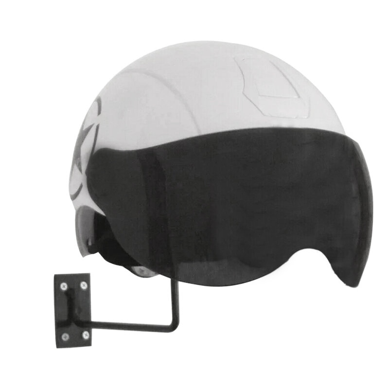 Настенный держатель для шлема, стойка черного цвета с крючком для демонстрации солнцезащитных шляп, шаров, париков, шарфов