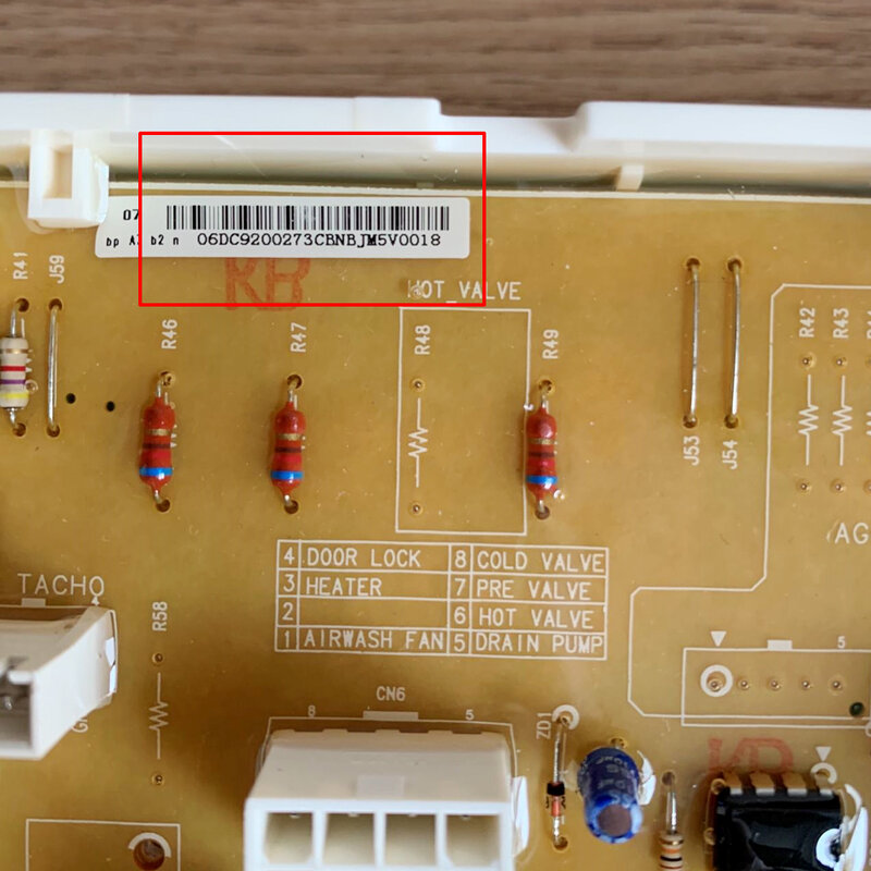 Original Control Board para Samsung Máquina De Lavar Roupa, DC92-00273C, DC92-00273A, DC92-00273E, DC92-00273D