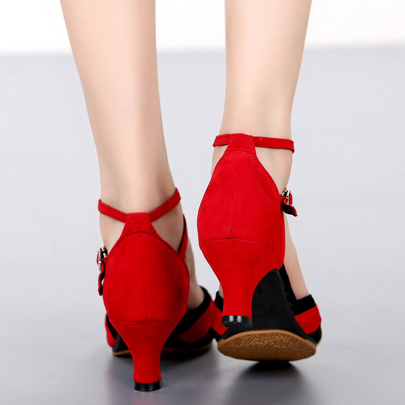 Professional Latin dance shoes women's high heels summer shoes tango ballroom dancing shoes women plus size 33-42 free shipping