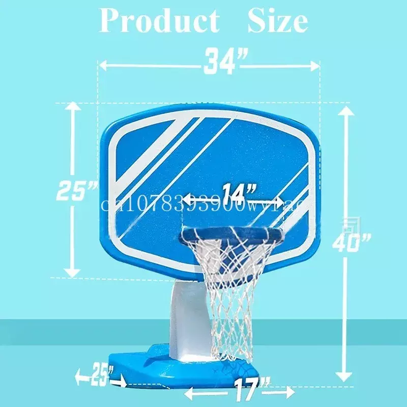 Portable Mini Sturdy Poolside Blue Water Basketball Hoop Stand LQ002 Splash Hoop Swimming Pool Basketball Game Removable