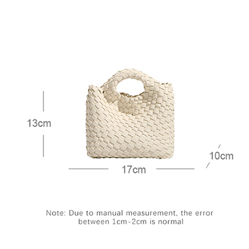 MOOWOO 여성용 오리지널 핸드 숄더백, 싱글 손목 핸드백, PU 가죽 소형 크로스바디, 가방이 있는 우븐 패션