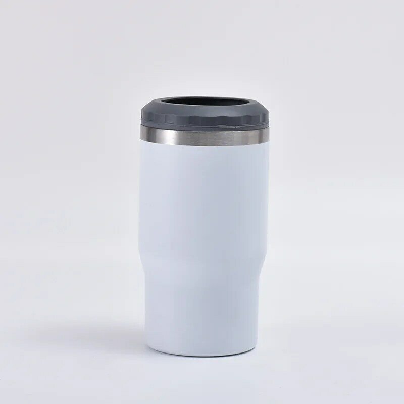Taza de café de acero inoxidable 304, taza de agua para llevar en el coche, taza aislada de silicona, a la moda