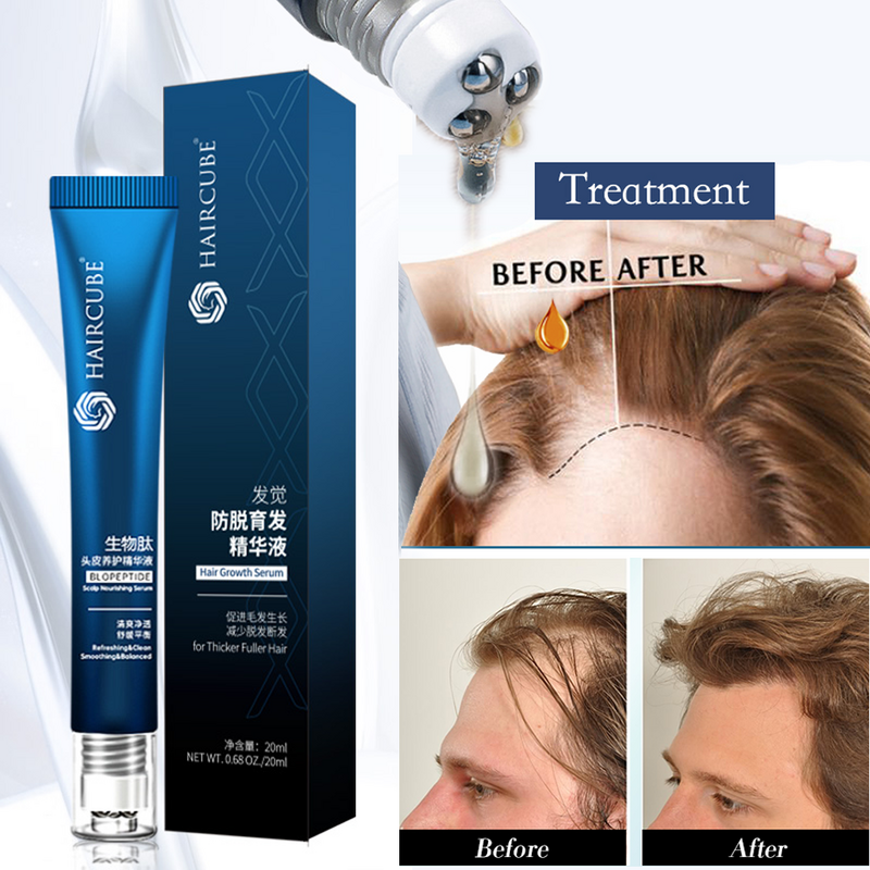 HAIRCUBE Hair Growth Product Care Scalp Massage Roller Treatments Anti Hair Loss Oil Effective Grow Thicker/Longer  Hair Essence