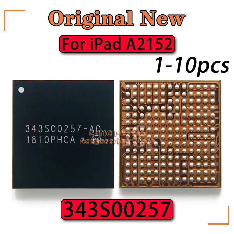 Ipad、pmic pm ic、343s00257-a0、343s00257-ao、ipad pro 12.9、a2152、1-10個用の主電源チップ