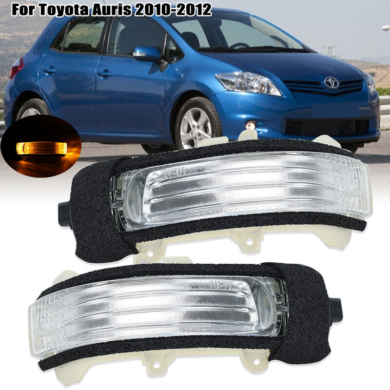 Enquêter de rétroviseur latéral pour Toyota Auris, clignotant LED, lampe témoin, accessoires de voiture, 2010, 2011, 2012