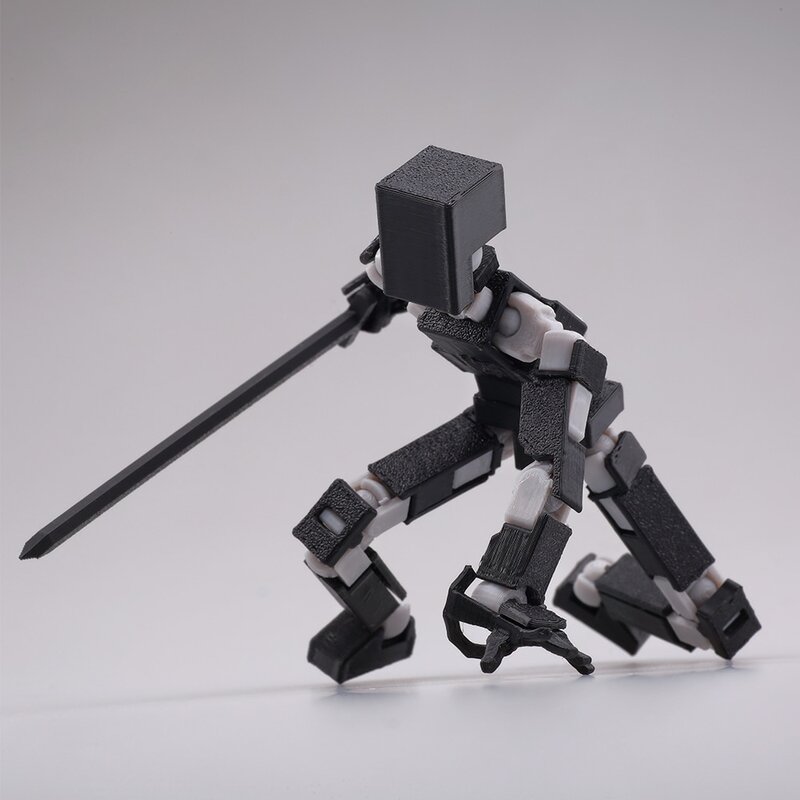 Robot pembentuk bergerak multi-bersendi 3D manekin Beruntung 13 karakter figur mainan permainan orang tua anak-anak untuk hadiah anak-anak