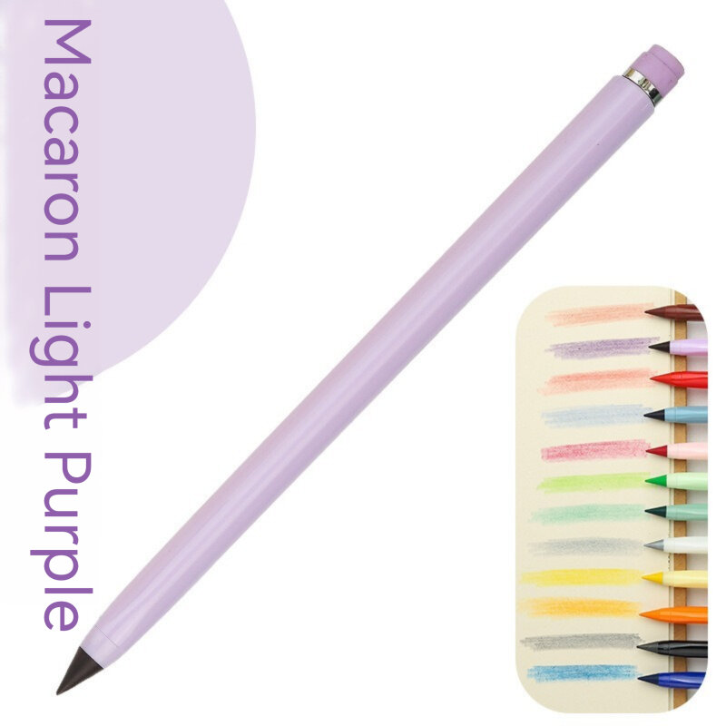 Crayons éternels d'écriture illimités avec ensemble de recharges, stylo sans encre, fournitures scolaires de peinture de documents d'art, nouveauté, 24 pièces, 13 pièces