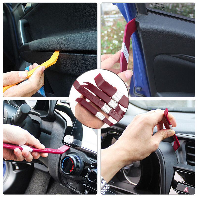 Auto Door Clip Panel Trim Removal Tools Kits Navigation Blades Disassembly Plastic Car Interior Seesaw Conversion Repairing Tool