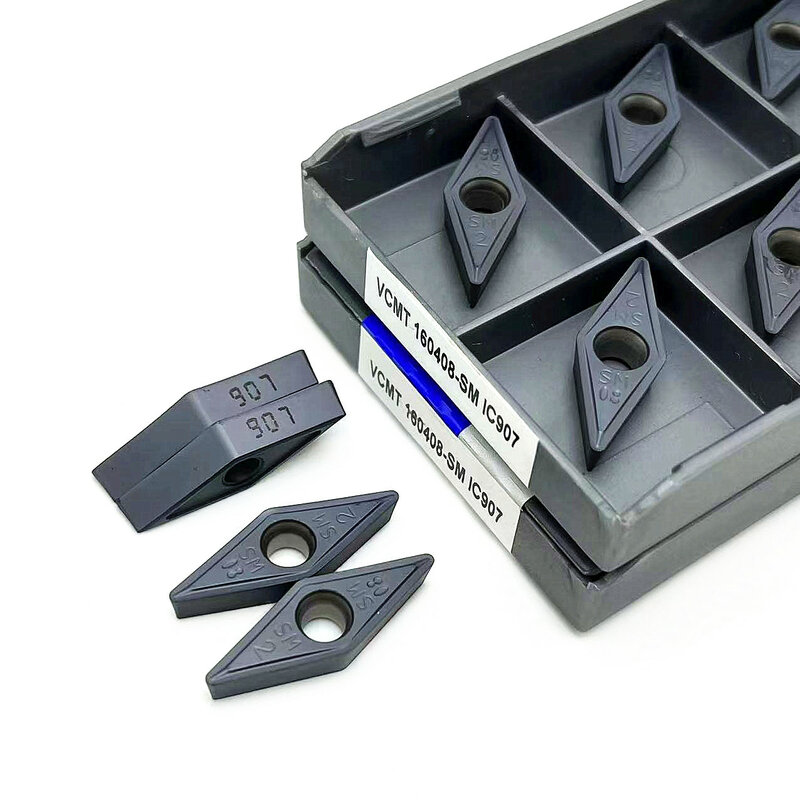 VCMT160404 SM IC907 IC908 VCMT160408 SM IC907 IC908 High quality carbide blade CNC lathe parts tool VCMT160404 turning tool