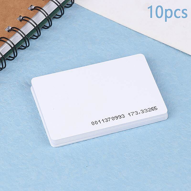 Proximidade ID Cards for Access Control System, Token Tag, Key Card, 125kHz RFID Cards, Access Control System, 10Pcs, TK4100