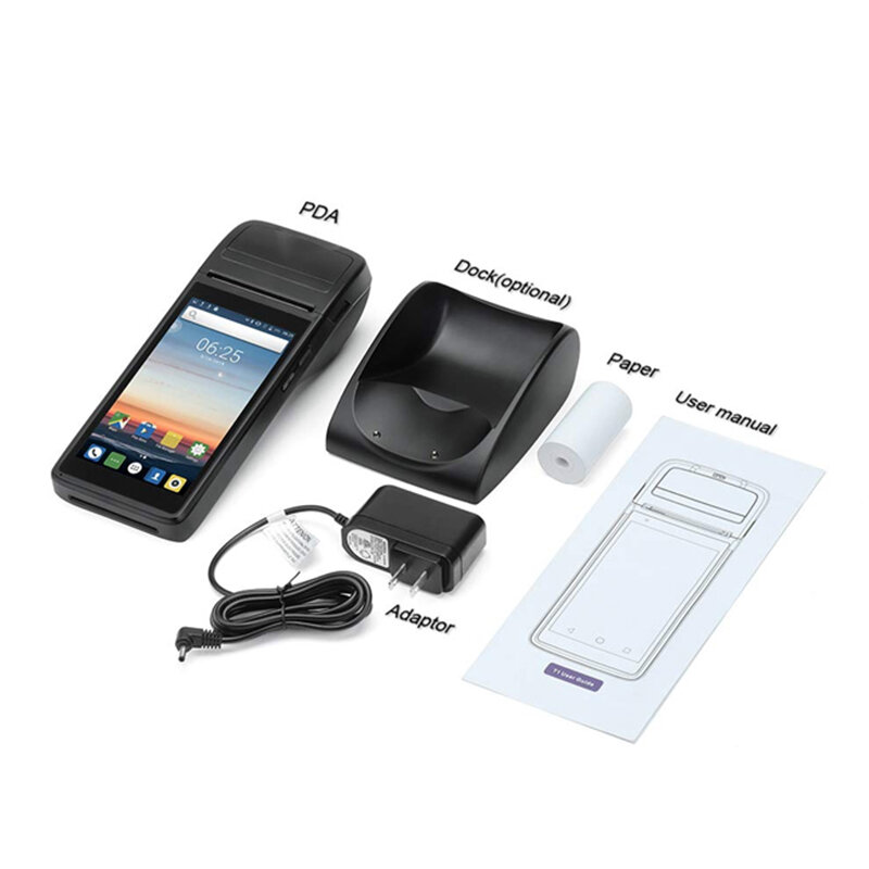 Vendita calda Tcang T1 terminale palmare Android sistema Pos portatile registratore di cassa tutto In un robusto Pdas