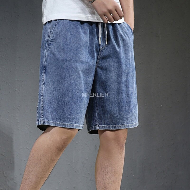 Summer Male Shorts 140kg 46 44 42 Large Size Denim shorts