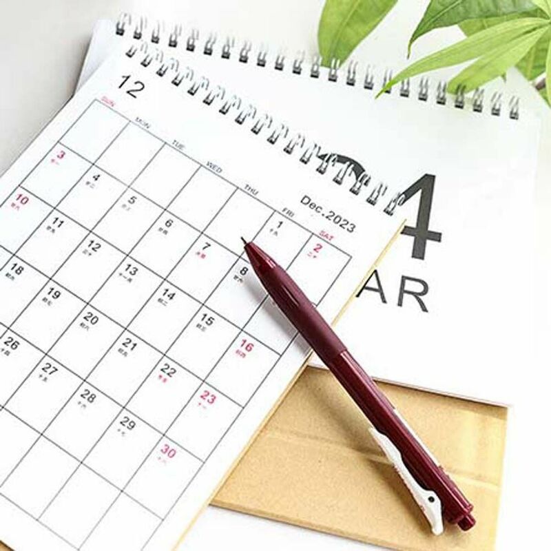 Kalender meja 2024, hiasan meja gaya Ins sederhana kalender kreatif penjadwal harian perencana tahunan Agenda hadiah kantor