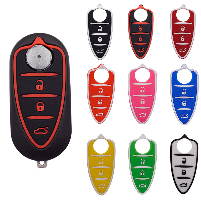 Xinyuexin-Porte-clés de voiture en silicone, Romeo 4C ata to Giulietta Myth 159 GTO GTA Flip Remote Key, Auto Part Car Accessrespiration