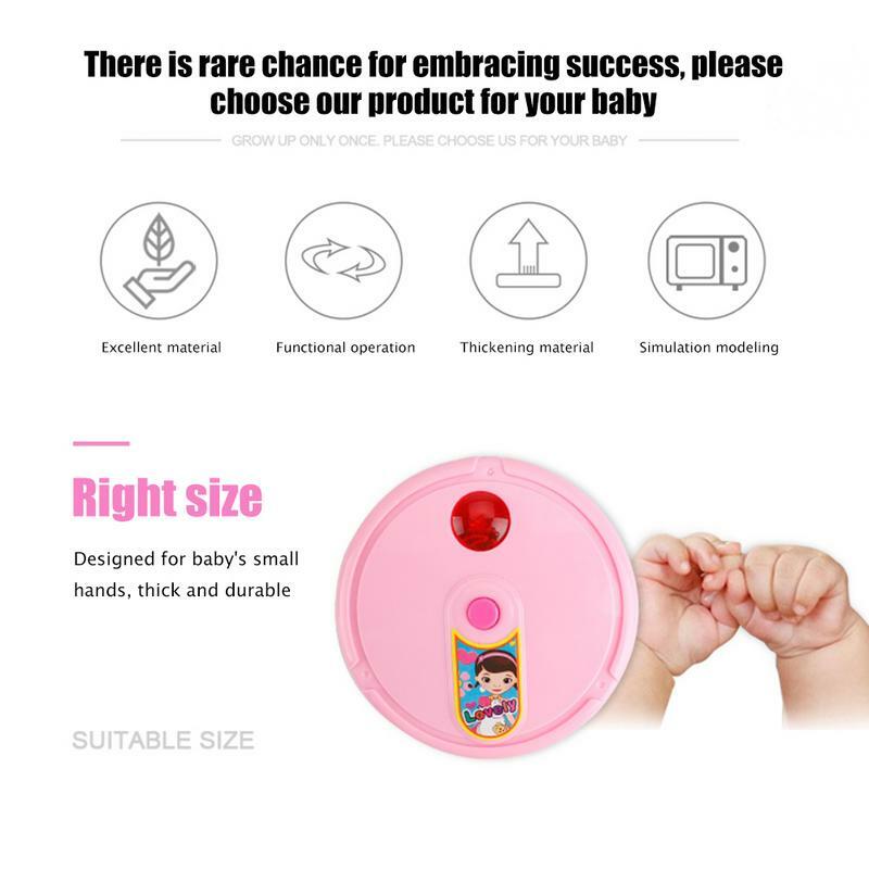 Sweeping Robot Dollhouse Electric Music Cleaning Machine Vacuum Cleaner Sweeping Robot Toy Children Gift Pretend Play Toy