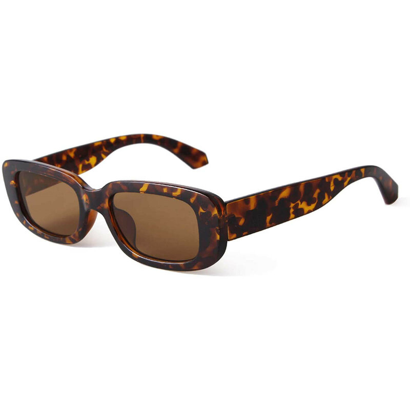 Moda Retro mały prostokąt okulary przeciwsłoneczne dla kobiet mężczyzn seksowna kwadratowa ramka okulary przeciwsłoneczne damskie Ins popularne odcienie UV400 okulary