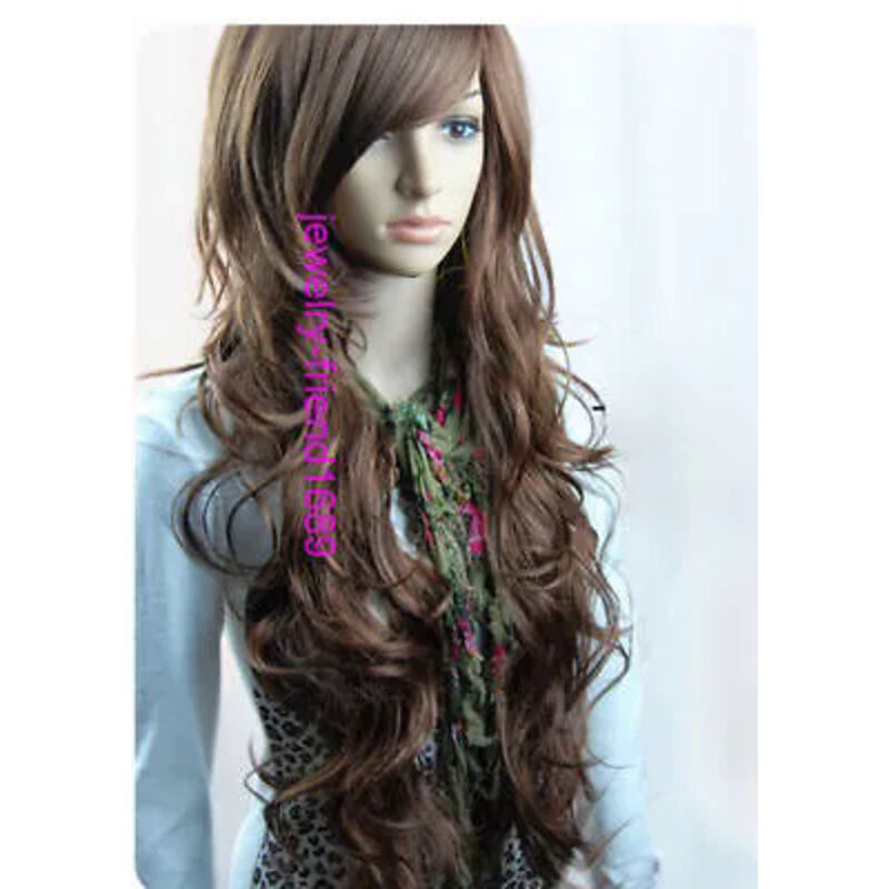 >>> Новый длинный тёмно-коричневый и волнистый парик
