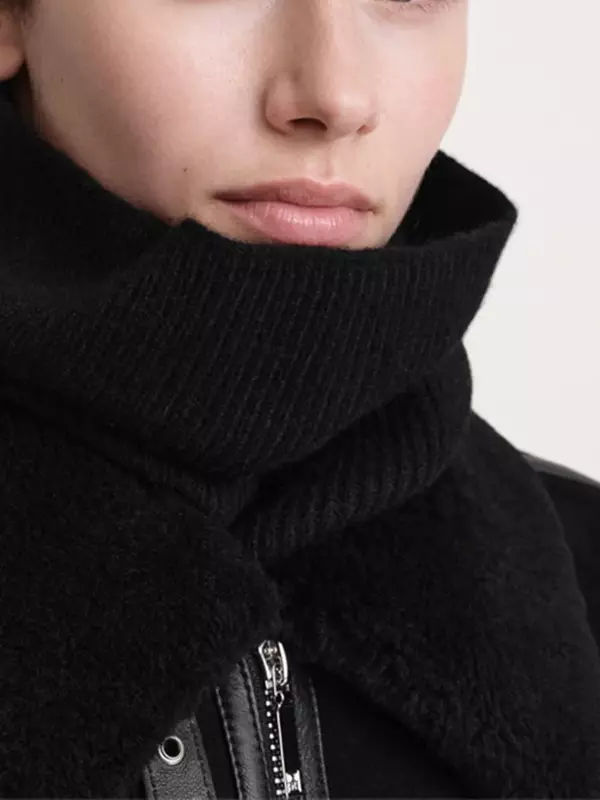 Bufandas suaves y sencillas para mujer, bufanda de cuello falso que combina con todo, a la moda, novedad de 2024