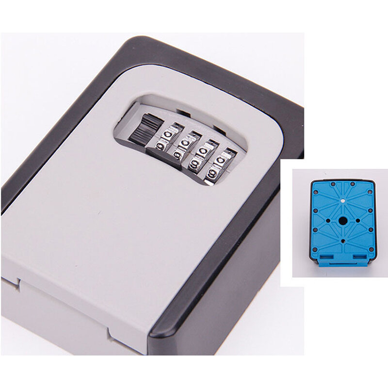 Cassetta di sicurezza per chiavi cassetta di sicurezza per chiavi a parete in acciaio legato resistente alle intemperie a 4 chiavi combinate per uso interno ed esterno