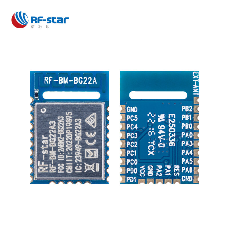 3 PCS EFR32BG22 6 dBm BLE5.2 메쉬 모듈 낮은 에너지 방향 찾기 AoA EFR32 직렬 BG22 RF-BM-BG22A3