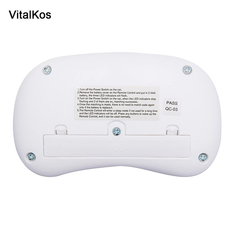 VitalKos BDM CSG4A mando a distancia y receptor (opcional) de coche eléctrico para niños, piezas de repuesto para coche con Bluetooth