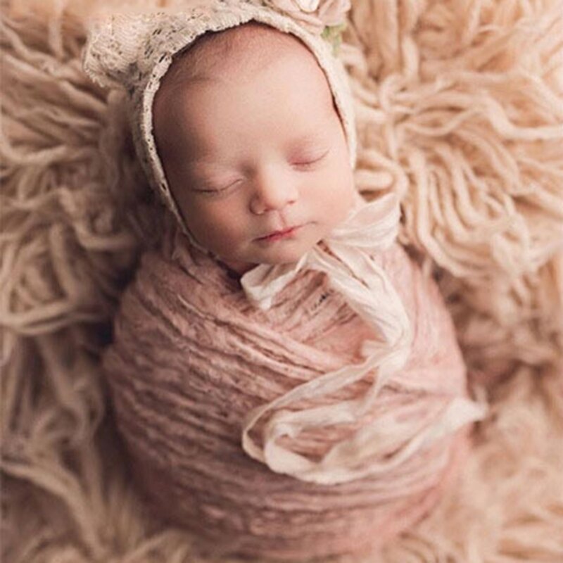 Pasgeboren fotografie rekwisieten rekbare poseerdeken voor babyfoto achtergrond wrap deken DIY foto achtergrond decoraties