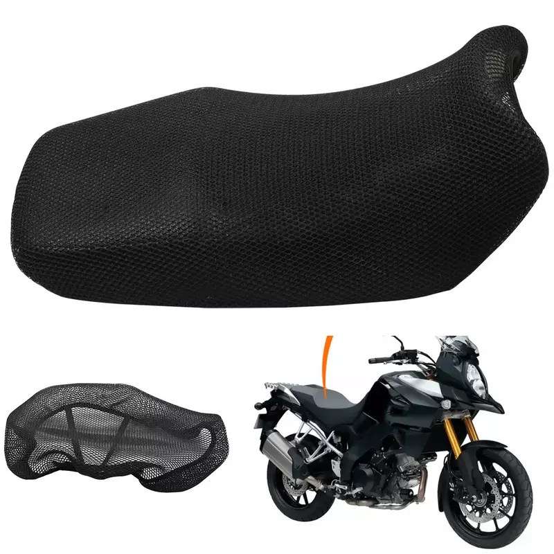 Motorcycle 3D Mesh Fabric Anti-skid Pad Scooter Seat Electric Bike Seat Cover Summer Breathable Covers Cushion Net Cover New