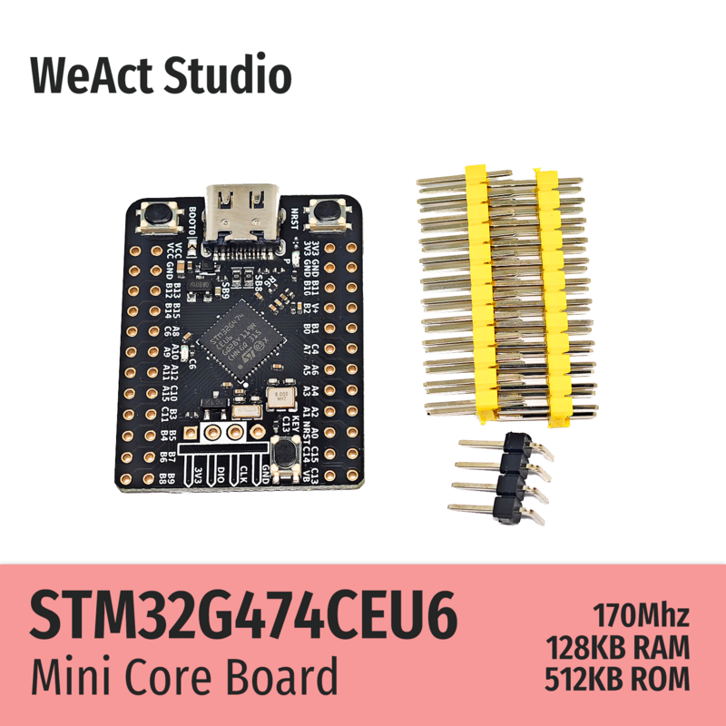 Placa de demonstração WeAct Core Board STM32G474CEU6, STM32G474, STM32G4, STM32