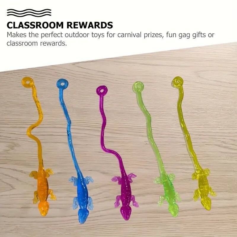 5/10/20 PCS giocattoli elastici per rettili regali di natale Sticky Fidget ripieno bambini Gecko Funny Target Ball