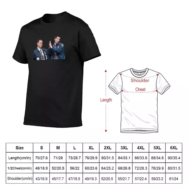 T-Shirt Kawaii pour Homme, Vêtement de Haute Qualité, B99, Jake and Charles