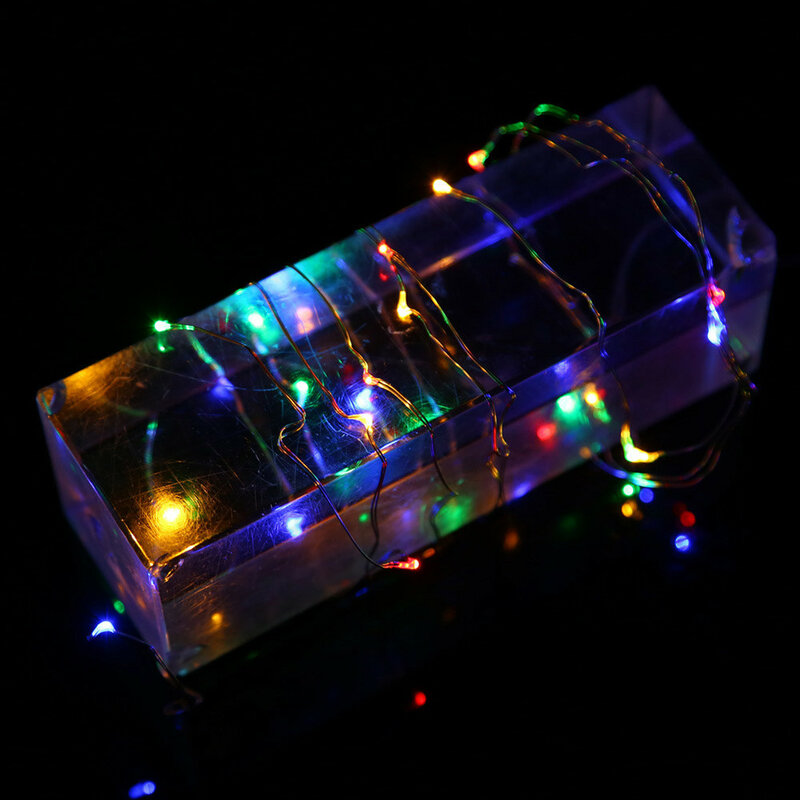 1m girlanda żarówkowa na oświetlenie świąteczne z oświetleniem świątecznym lampa ślubna wielokolorowy świątecznym
