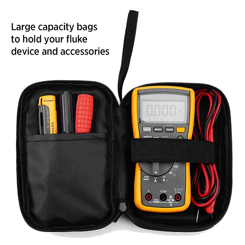 حقيبة حمل أدوات ناعمة مع سحاب أملس ، تناسب 117 ، 116 ، 115 ، 114,113 الرقمية متعددة ، 62 كحد أقصى وأكثر من ذلك
