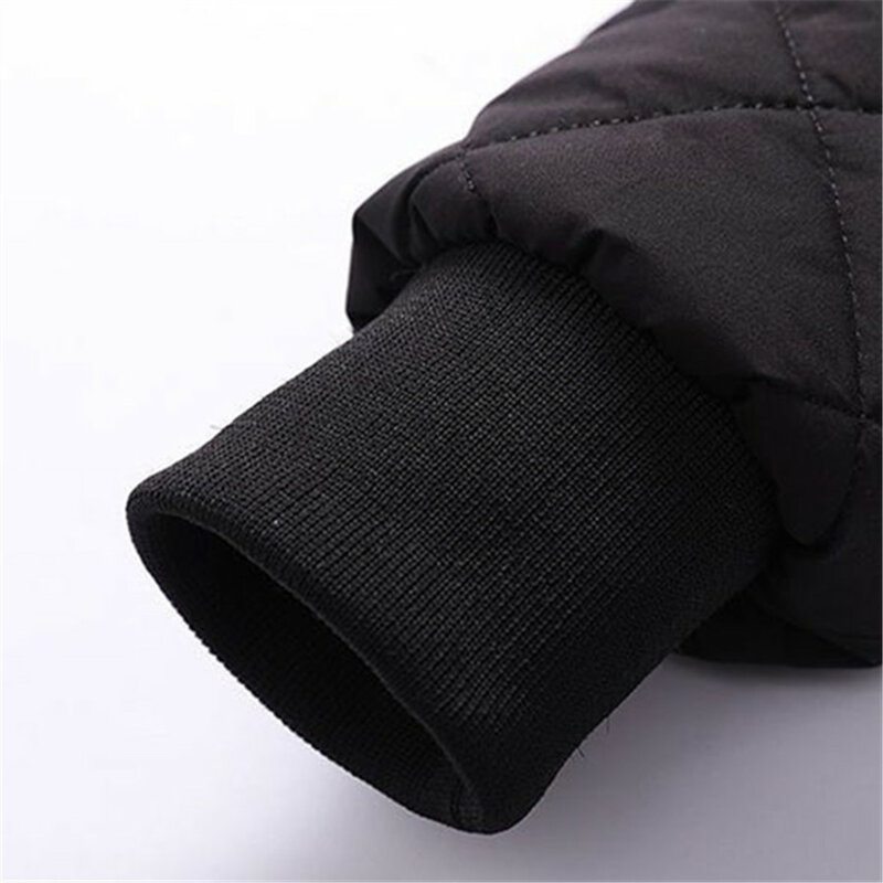 2024 Men's Thick Warm Bomber Jacket Autumn Winter Fleece Slim Fit Coat Casual Stand Collar Parka for Men Clothing Big Size 5XL