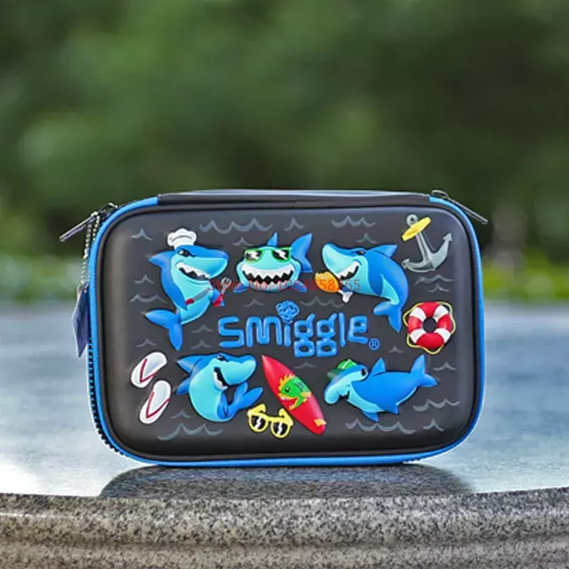 Оригинальный Австралийский Smiggle, темно-синий Дельфин, студенческий рюкзак, Детские канцелярские принадлежности, рюкзак на молнии, студенческий подарок