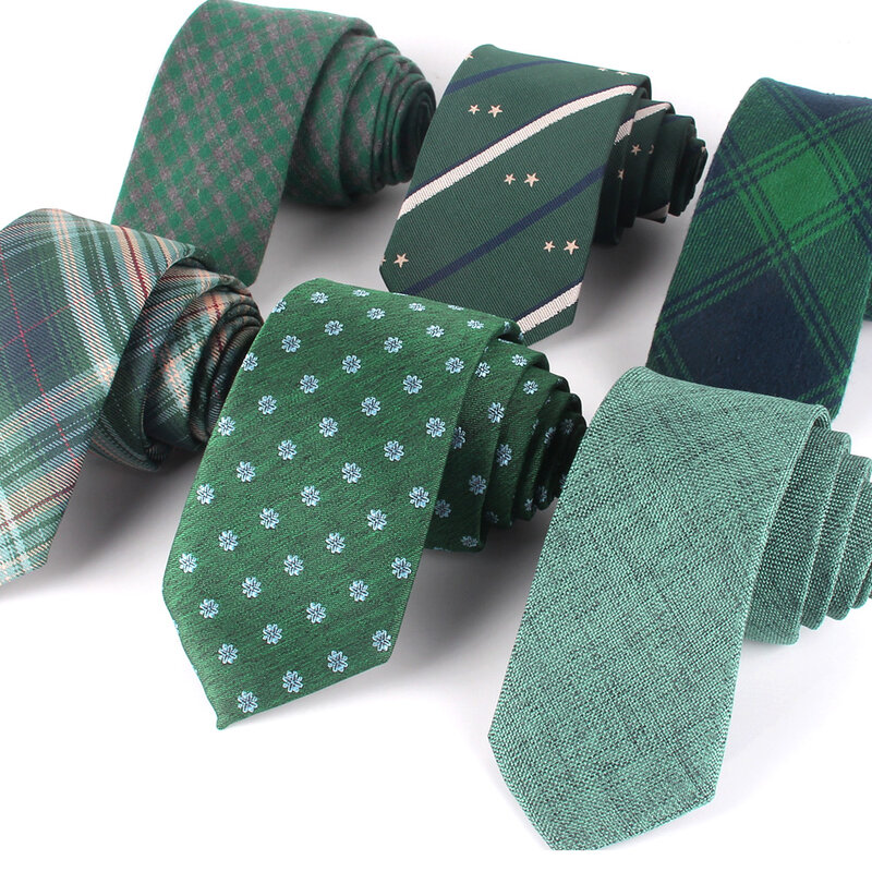 สีเขียวสีคอเนคไทผู้ชายผู้หญิงงานแต่งงาน Tie สำหรับเจ้าบ่าว Slim Ties เด็กหญิงผอมเนคไท Gravata Neckties ของขวัญ